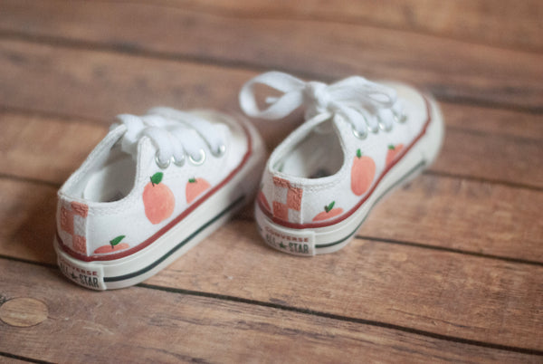 Low Top Peach Converse | Custom Peach Converse