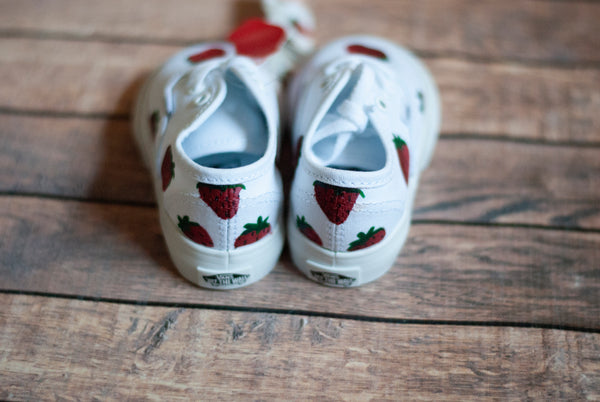 Toddler Size 7 - Strawberry Vans