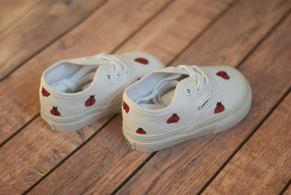 Hand Painted Ladybug Vans