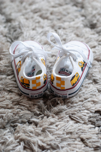 Truck Low Top Converse | Hand Painted Truck Low Top Converse | Truck Converse