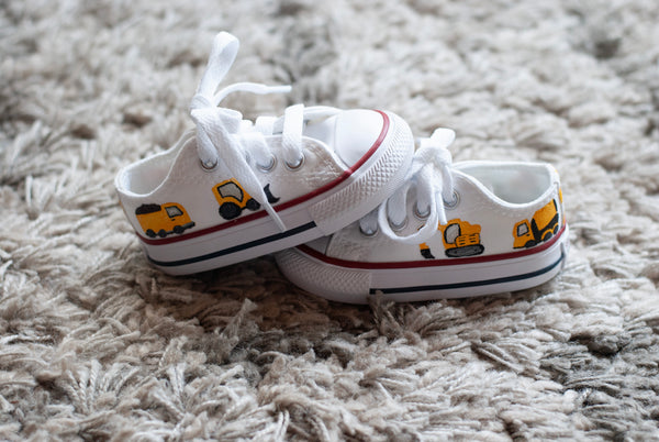 Truck Low Top Converse | Hand Painted Truck Low Top Converse | Truck Converse