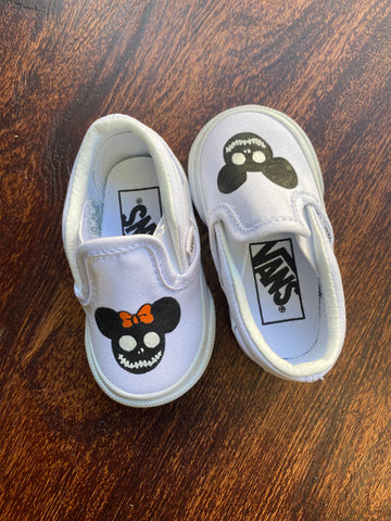 Ready to ship | spooky Mickey vans toddler size 2