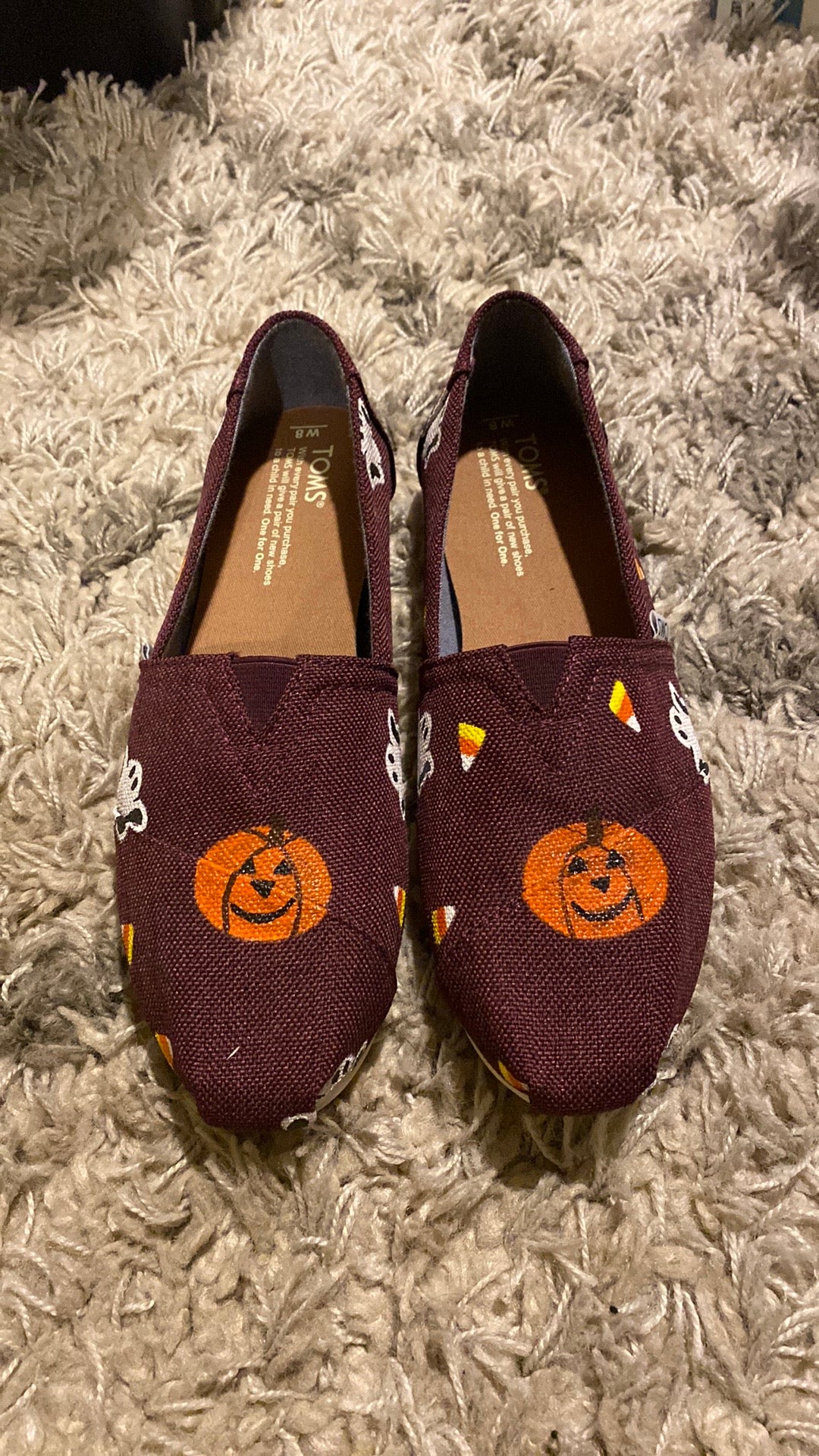 Ready To Ship - Womens Size 8 - Halloween Tom’s