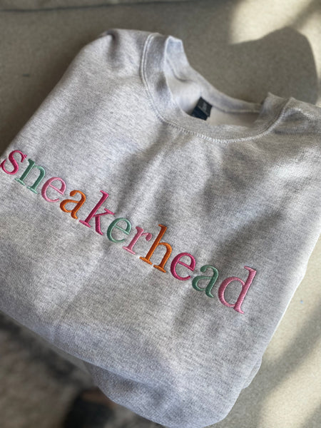 Sneakerhead Crewneck Sweatshirt (Light gray)