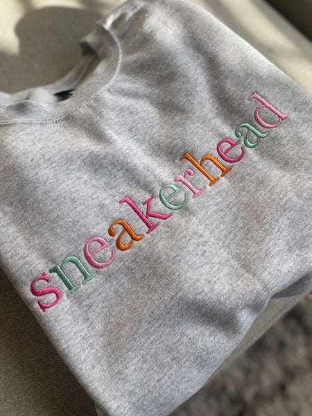 Sneakerhead Crewneck Sweatshirt (Light gray)