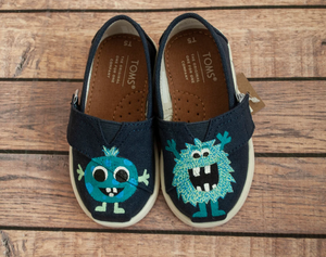 Silly Monster Hand Painted Tiny Toms
