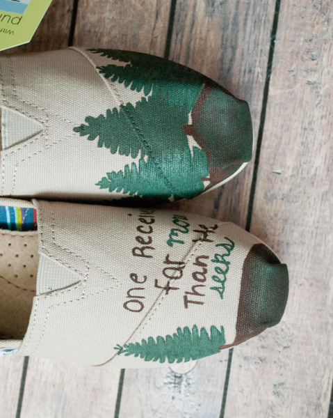 Hand Painted Pine Tree Toms