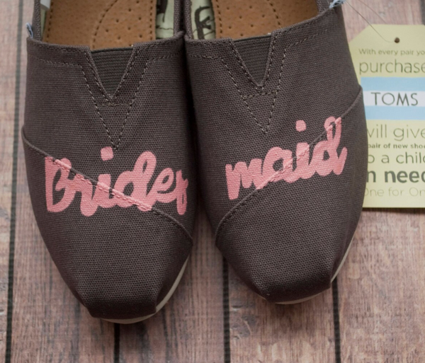Hand Painted Bridesmaid Toms