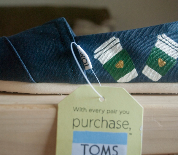 Coffee Cup Hand-Painted Toms