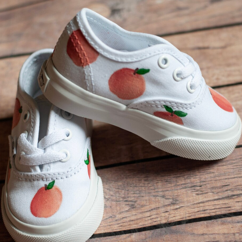 Ready to ship | Peach vans in toddler size 2