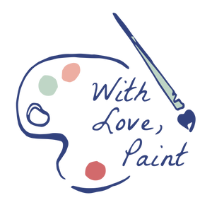 With Love, Paint 16 oz. Glass Cup – With love, Paint