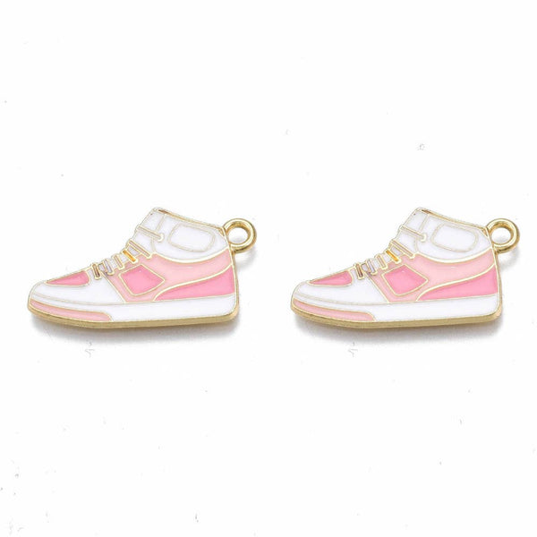 Gold Alloy Sneaker Charm: Purple