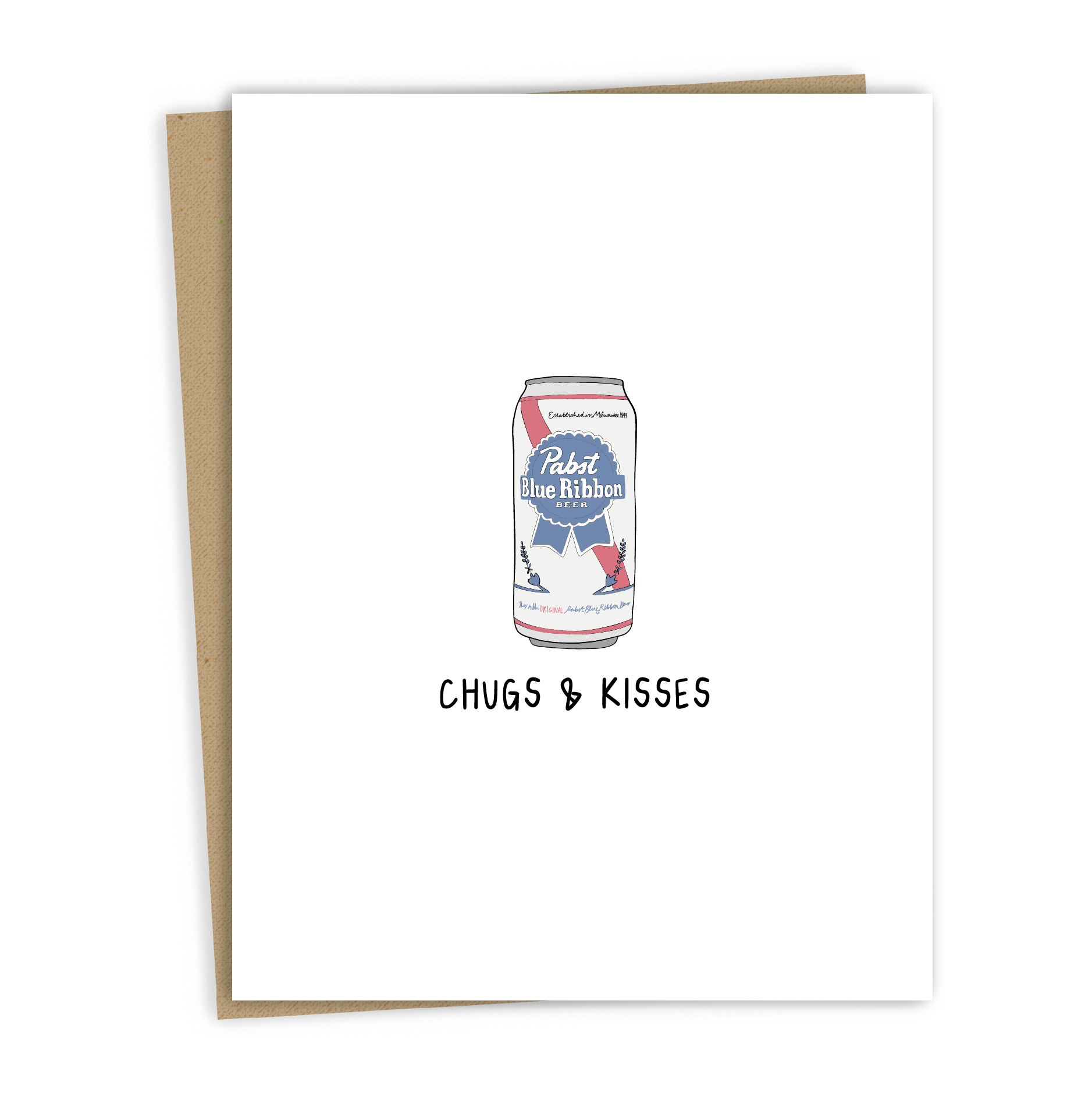 Chugs & Kisses | Valentine's Day Card