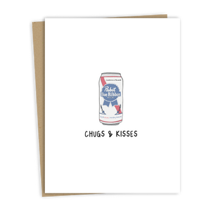 Chugs & Kisses | Valentine's Day Card