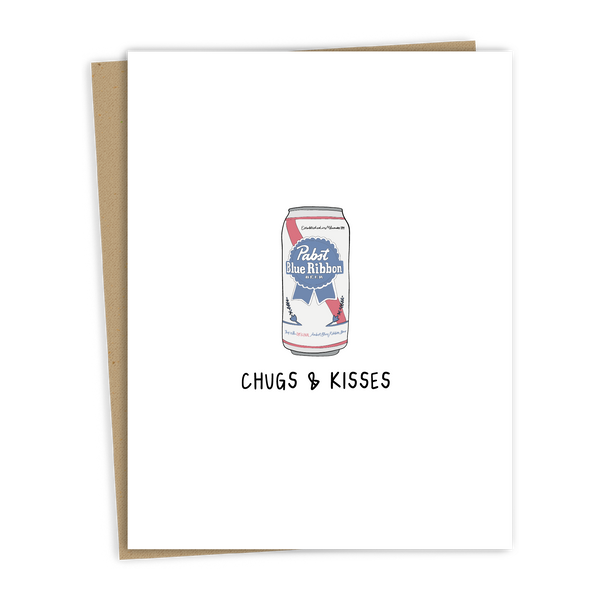 Chugs & Kisses | Valentine's Day Card