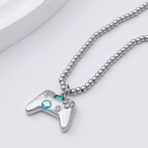 18K Gold PVD Stainless Steel Game Controller Charm: Gold
