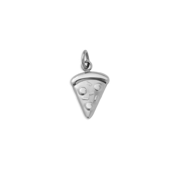18K Gold PVD Stainless Steel Pizza Charm: Gold