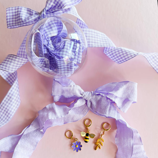 Ornament Sneaker Lace Sets | Trendy Shoe Charms & Laces: Pink Gingham Ornament
