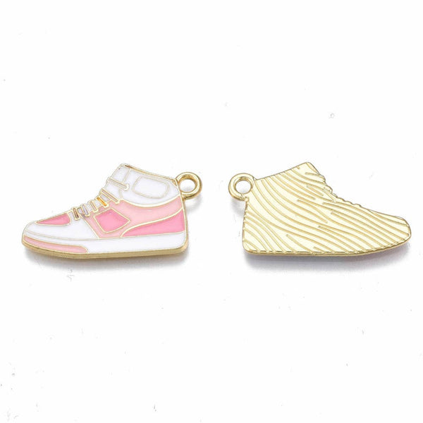 Gold Alloy Sneaker Charm: Purple