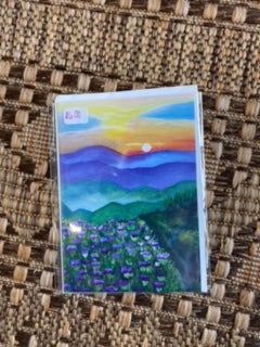 Mountain View Card  (4x6 Card)