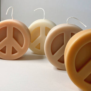 PEACE sign candle
