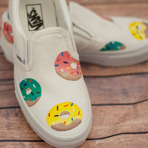 Ready To Ship | Donut Vans in Youth Size 3