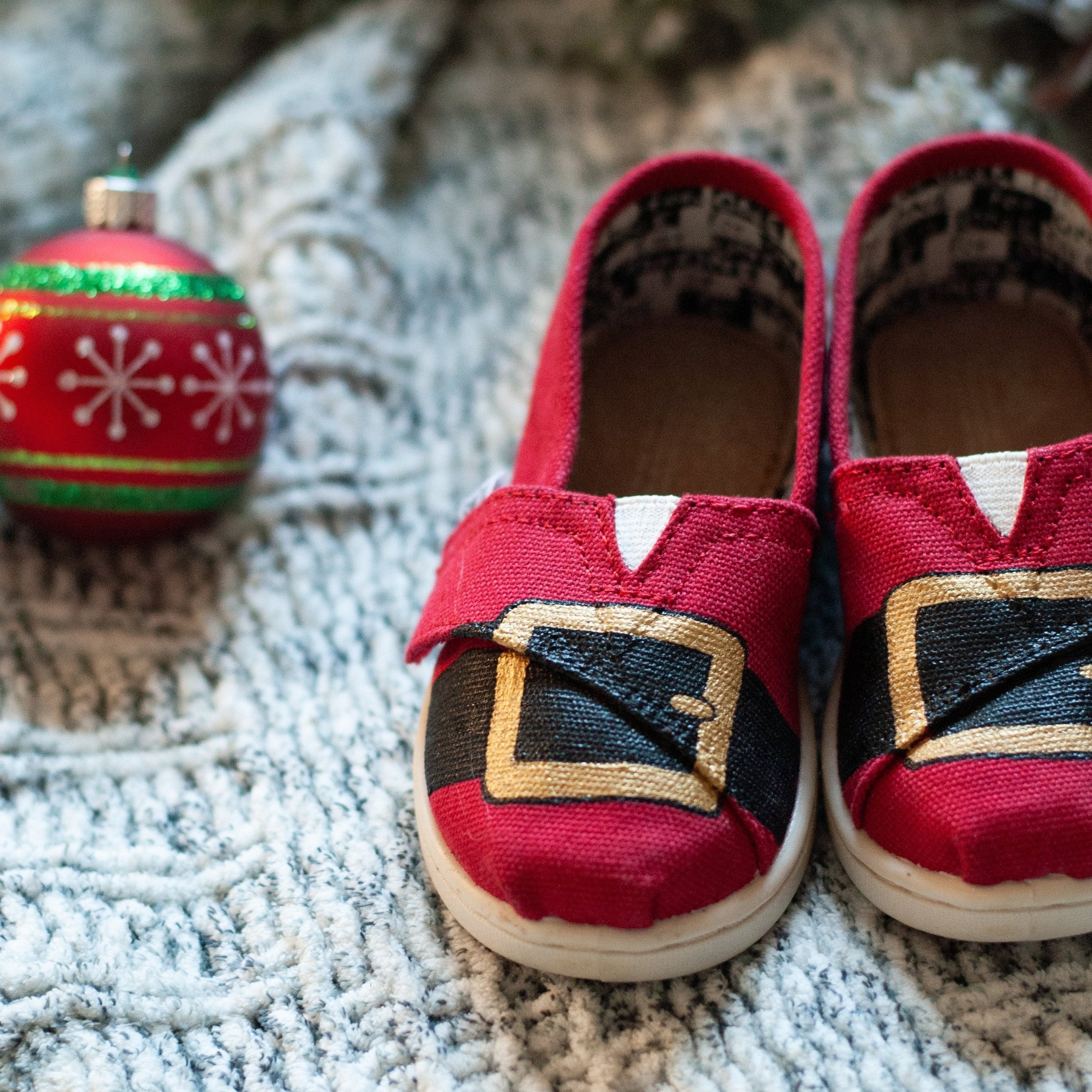 Ready to Ship | Santa Toms in Toddler Size 6