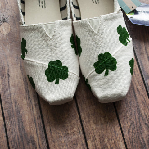 Shamrock Hand Painted Toms