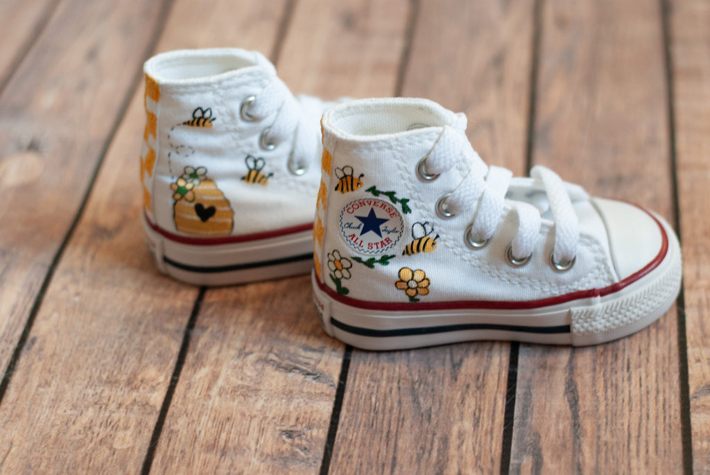 Honey & Bee Top Converse | Custom Bee – With Paint