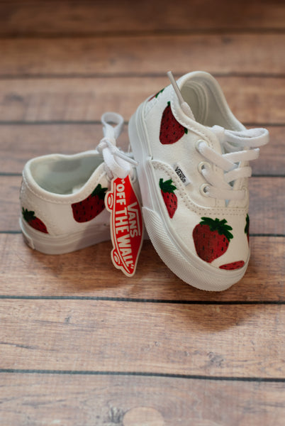 Strawberry Toddler Vans | Strawberry Vans | Custom Vans
