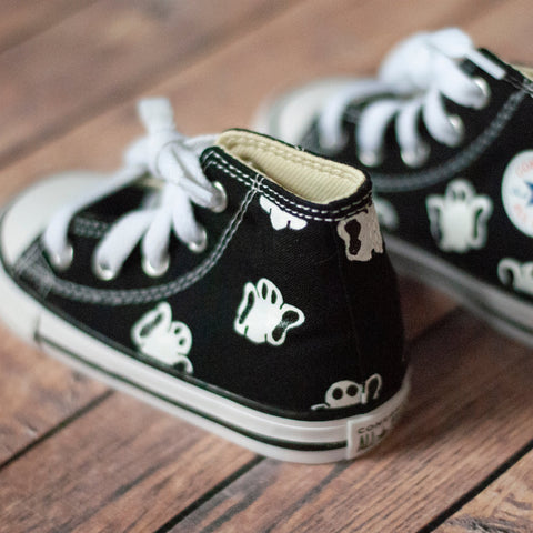 Ghost Hand Painted Converse