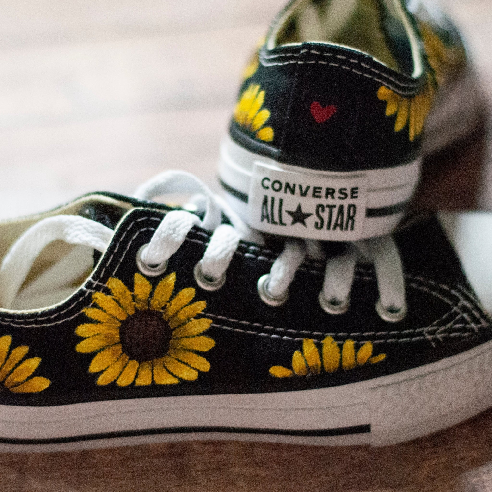 Sunflower converse shoes Clearance