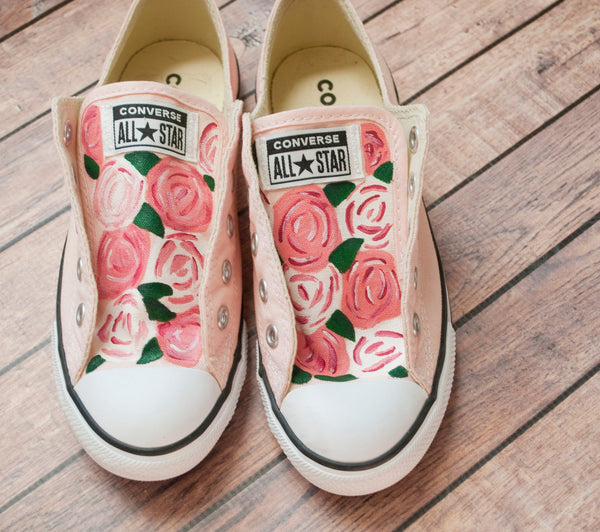 Rose Painted Converse