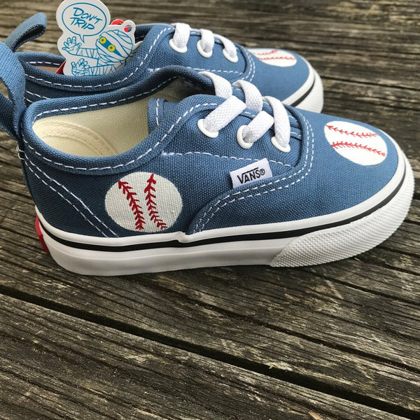 Baseball Toddler Vans | Hand Painted Toddler Vans