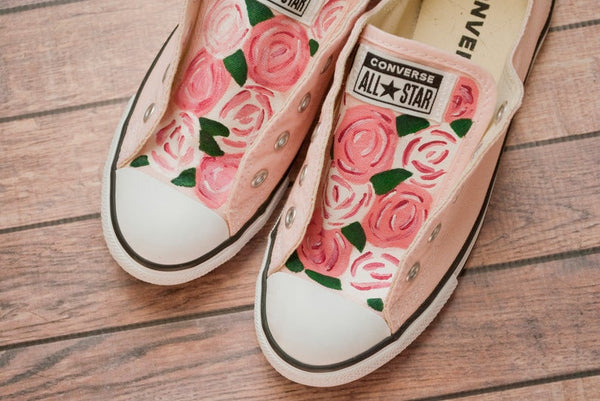 Rose Painted Converse