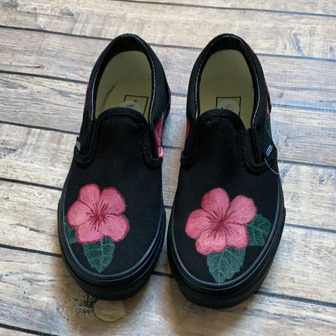 Youth Size 12.5 - Floral Vans