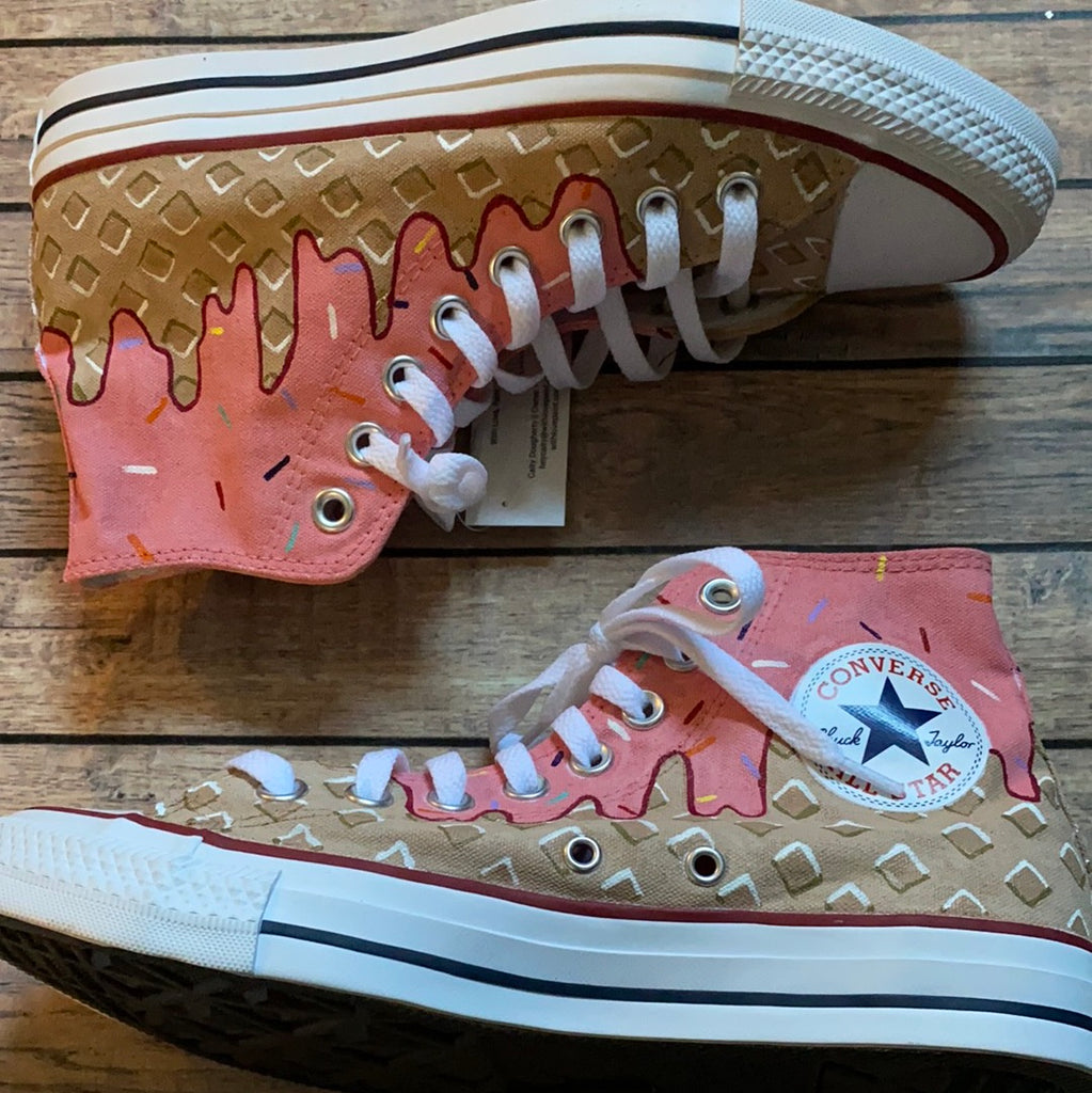 zoom Stillehavsøer Zeal Ready To Ship | Ice Cream Converse Women's Size 8.5/men's size 6.5 – With  love, Paint