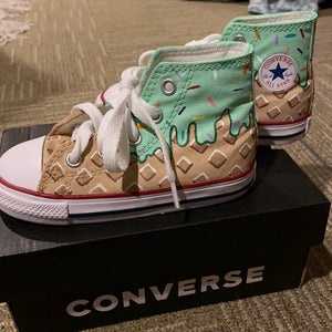 Toddler Size 7 - Mint Ice Cream Converse