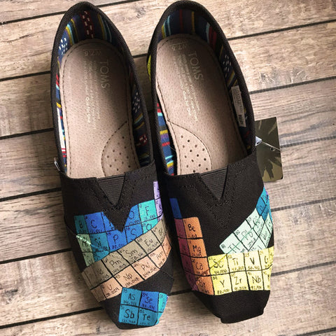 Periodic Table Hand Painted Toms